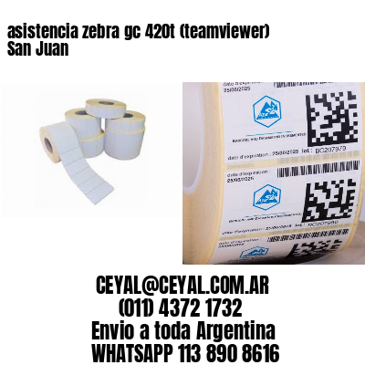 asistencia zebra gc 420t (teamviewer)  San Juan