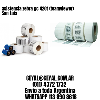 asistencia zebra gc 420t (teamviewer)  San Luis