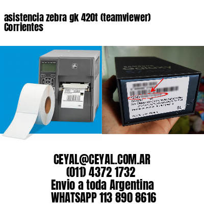 asistencia zebra gk 420t (teamviewer)  Corrientes