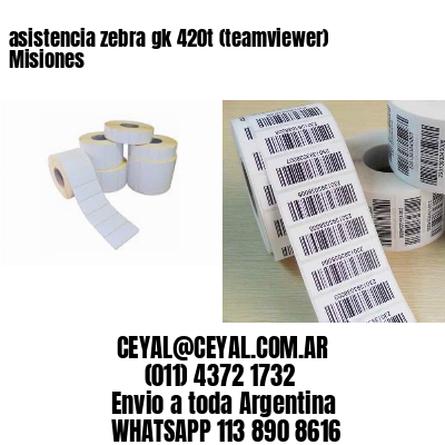 asistencia zebra gk 420t (teamviewer)  Misiones