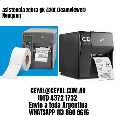 asistencia zebra gk 420t (teamviewer)  Neuquen