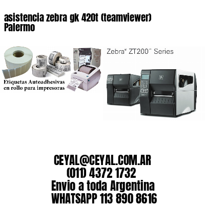 asistencia zebra gk 420t (teamviewer)  Palermo