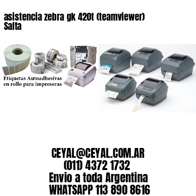 asistencia zebra gk 420t (teamviewer)  Salta