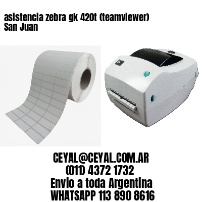 asistencia zebra gk 420t (teamviewer)  San Juan
