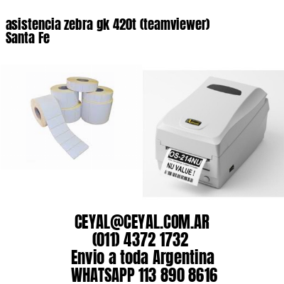 asistencia zebra gk 420t (teamviewer)  Santa Fe