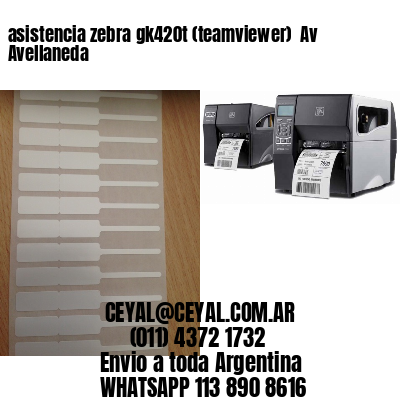 asistencia zebra gk420t (teamviewer)  Av Avellaneda