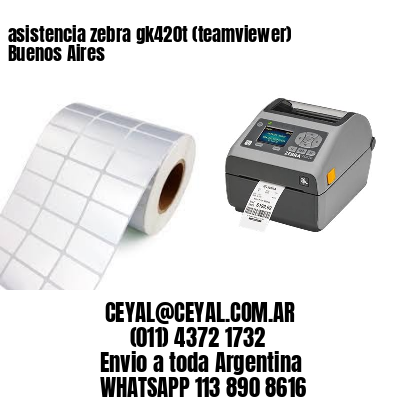 asistencia zebra gk420t (teamviewer)  Buenos Aires