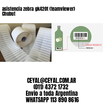 asistencia zebra gk420t (teamviewer)  Chubut