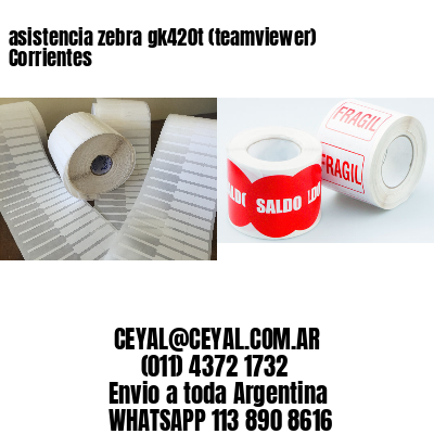 asistencia zebra gk420t (teamviewer)  Corrientes