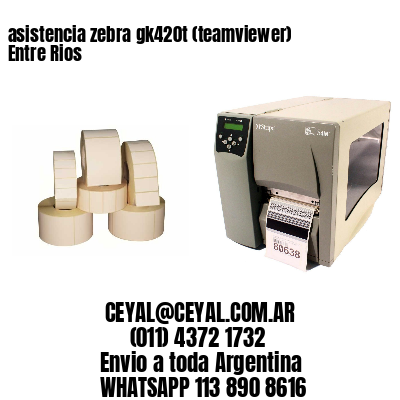 asistencia zebra gk420t (teamviewer)  Entre Rios