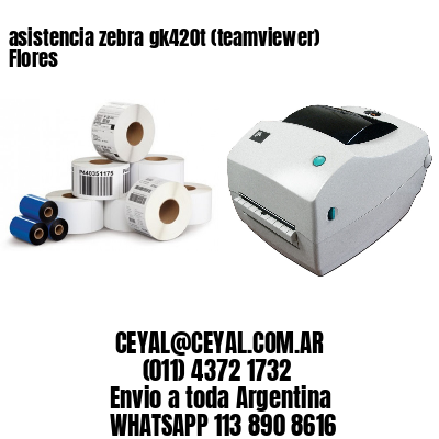 asistencia zebra gk420t (teamviewer)  Flores