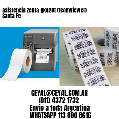 asistencia zebra gk420t (teamviewer)  Santa Fe