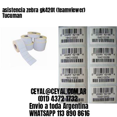 asistencia zebra gk420t (teamviewer)  Tucuman