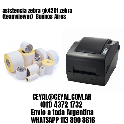 asistencia zebra gk420t zebra (teamviewer)  Buenos Aires