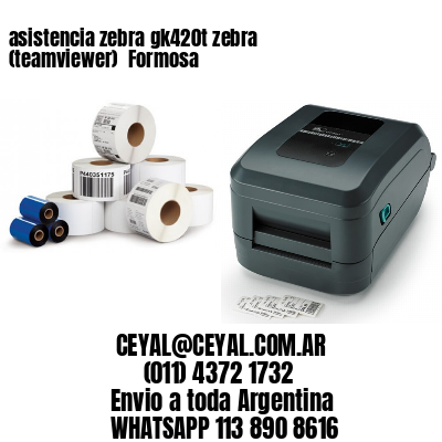 asistencia zebra gk420t zebra (teamviewer)  Formosa