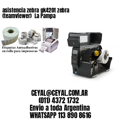 asistencia zebra gk420t zebra (teamviewer)  La Pampa