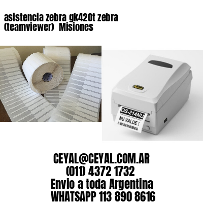 asistencia zebra gk420t zebra (teamviewer)  Misiones
