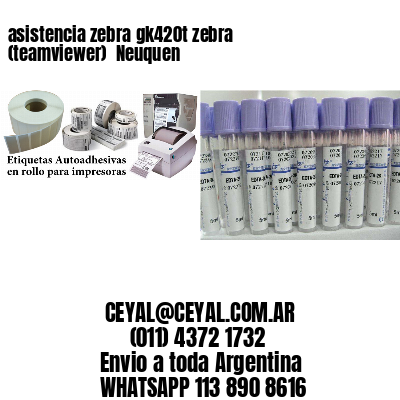 asistencia zebra gk420t zebra (teamviewer)  Neuquen