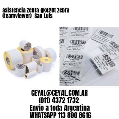 asistencia zebra gk420t zebra (teamviewer)  San Luis