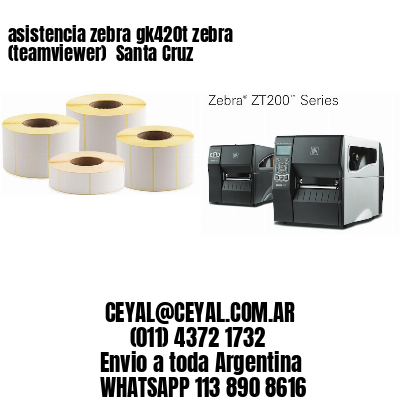 asistencia zebra gk420t zebra (teamviewer)  Santa Cruz