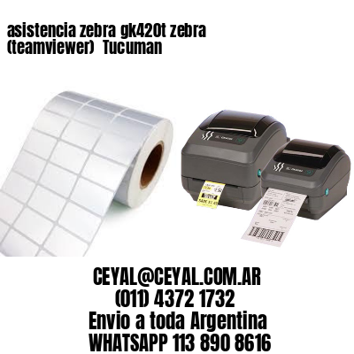 asistencia zebra gk420t zebra (teamviewer)  Tucuman