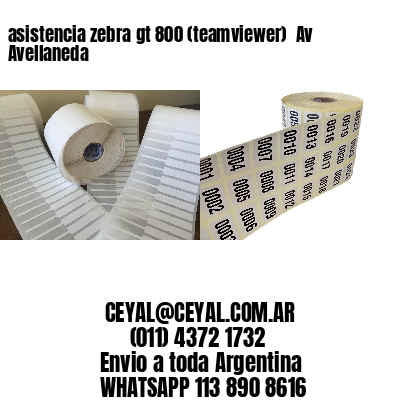 asistencia zebra gt 800 (teamviewer)  Av Avellaneda