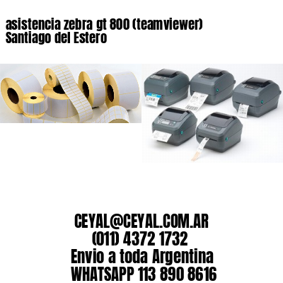 asistencia zebra gt 800 (teamviewer)  Santiago del Estero