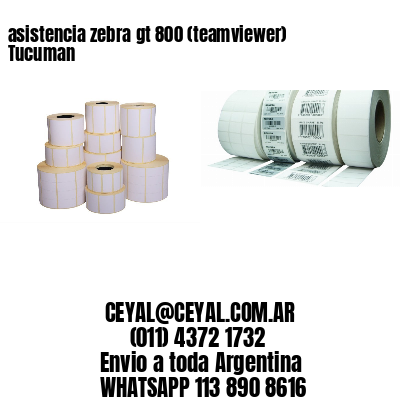 asistencia zebra gt 800 (teamviewer)  Tucuman