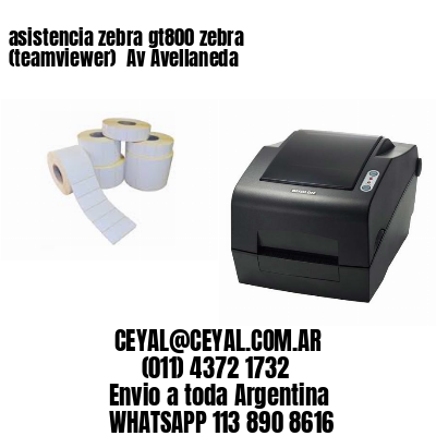 asistencia zebra gt800 zebra (teamviewer)  Av Avellaneda