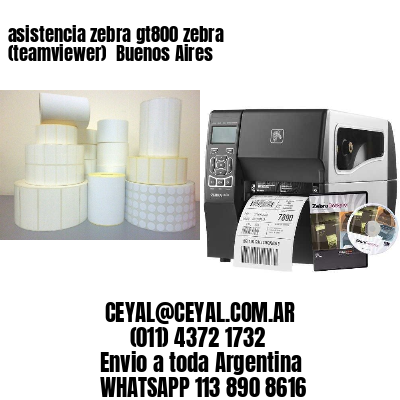 asistencia zebra gt800 zebra (teamviewer)  Buenos Aires