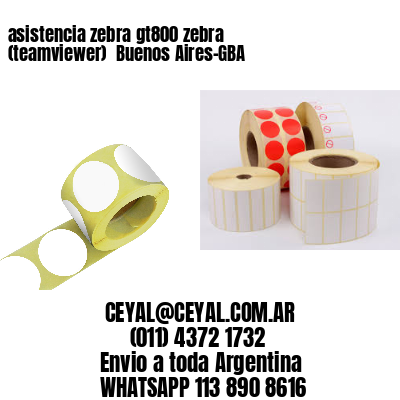 asistencia zebra gt800 zebra (teamviewer)  Buenos Aires-GBA
