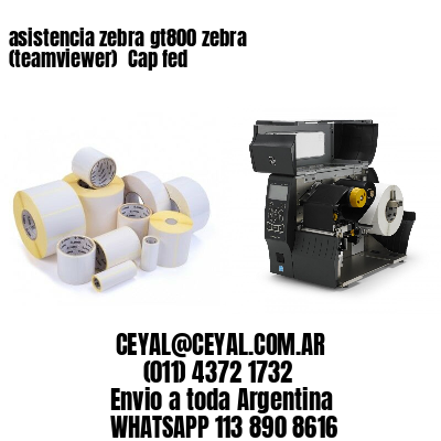 asistencia zebra gt800 zebra (teamviewer)  Cap fed