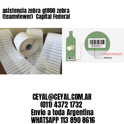 asistencia zebra gt800 zebra (teamviewer)  Capital Federal