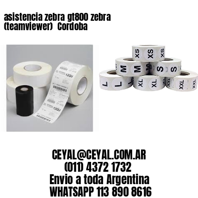 asistencia zebra gt800 zebra (teamviewer)  Cordoba