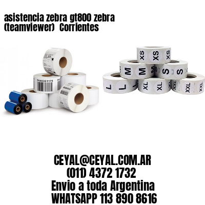 asistencia zebra gt800 zebra (teamviewer)  Corrientes