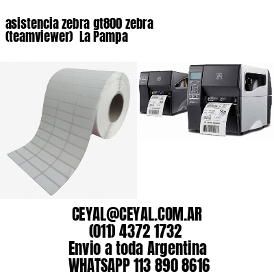 asistencia zebra gt800 zebra (teamviewer)  La Pampa