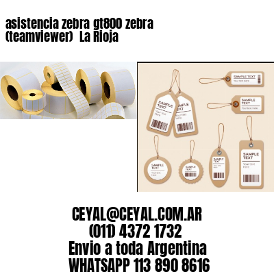 asistencia zebra gt800 zebra (teamviewer)  La Rioja