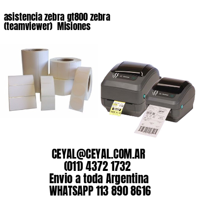 asistencia zebra gt800 zebra (teamviewer)  Misiones