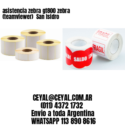 asistencia zebra gt800 zebra (teamviewer)  San Isidro
