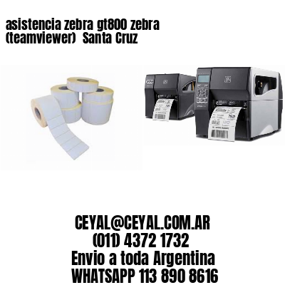 asistencia zebra gt800 zebra (teamviewer)  Santa Cruz