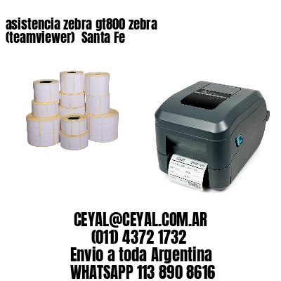 asistencia zebra gt800 zebra (teamviewer)  Santa Fe