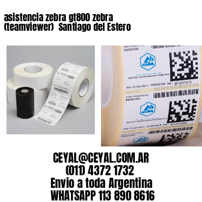 asistencia zebra gt800 zebra (teamviewer)  Santiago del Estero
