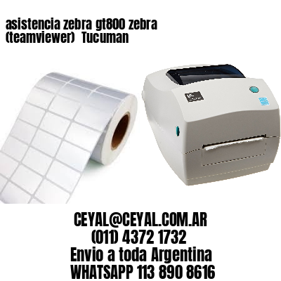 asistencia zebra gt800 zebra (teamviewer)  Tucuman