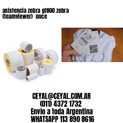 asistencia zebra gt800 zebra (teamviewer)  once