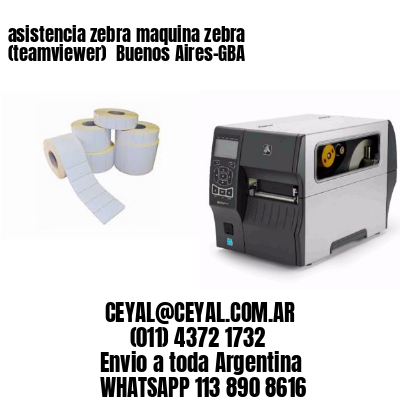 asistencia zebra maquina zebra (teamviewer)  Buenos Aires-GBA