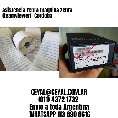 asistencia zebra maquina zebra (teamviewer)  Cordoba