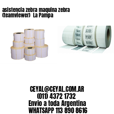 asistencia zebra maquina zebra (teamviewer)  La Pampa