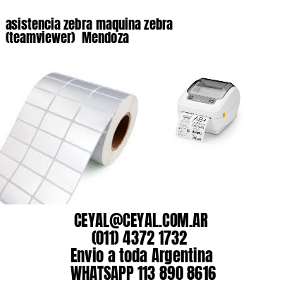 asistencia zebra maquina zebra (teamviewer)  Mendoza