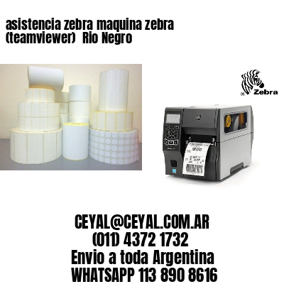 asistencia zebra maquina zebra (teamviewer)  Rio Negro