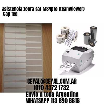 asistencia zebra sat M84pro (teamviewer)  Cap fed